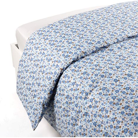 Parure de lit 4 pièces en 100% coton Housse Couette Douce et Elégante, Lavable et Facile d’Entretien Housse de Couette 200x200 et Autres Tailles (1/2)