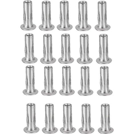 Écrous à sertir M5, lot de 20, en acier inoxydable 304, pour la construction industrielle. (1/5)