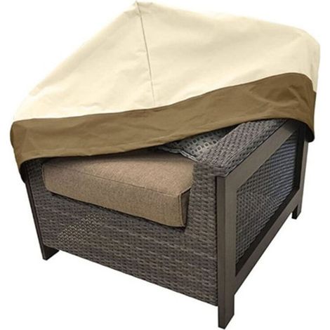 Telo di copertura per sedia da giardino, in tessuto Oxford 210D, per mobili da giardino (89 x 96,5 x 79 cm) (1/4)