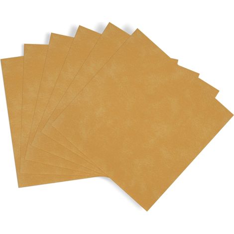 dalles murales adhésives Ciment Or lot de 6 (15 x 15 cm) (1/4)