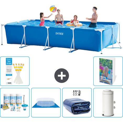 Rechteckiger Frame Pool - 450x220x84 cm - 7-teilig S115