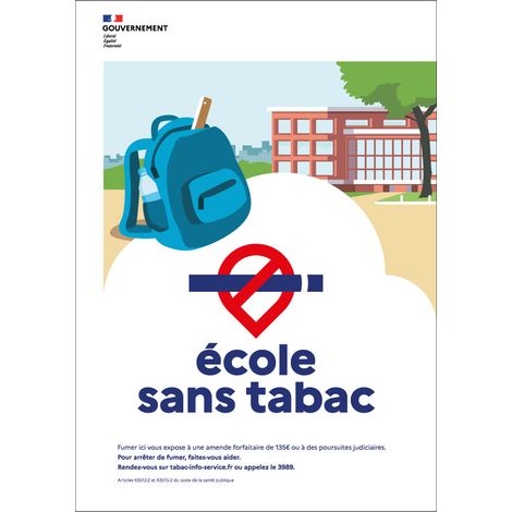 Panneau Espace Sans Tabac Ecole  A3 - 4002576 (1/2)