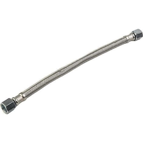 Tuyau de compresseur d'air flexible en acier inoxydable de 280 mm pour tuyau Jumper, raccords tournant librement des deux côtés (1/4)