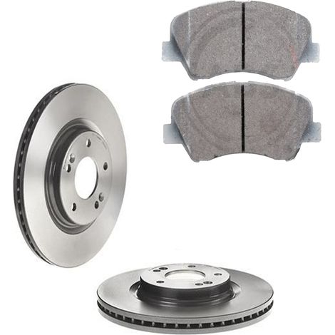KIT FRENI ANTERIORI compatibile con KIA CEED , SPORTWAGON, PRO CEE'D , XCEED (CD) - DISCHI + PASTIGLIE OEM: P 30 123 , P 30 110 / 18561 , 18712 , 18177 /SOSTITUZIONE DIRETTA/BASSA POLVERE/SILENZIOSO (1/5)