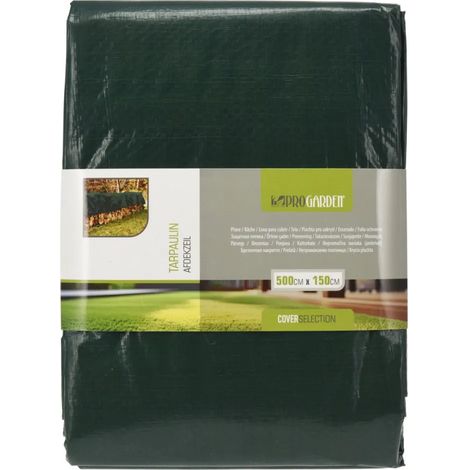 Bâche de Protection Verte 500x150cm - Résistante et Imperméable (1/2)