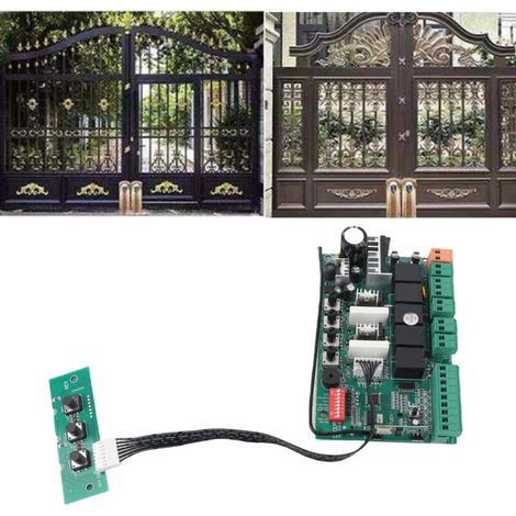 [Panneau de Contrôle pour Porte Coulissante] (Boîtier de Commande pour Motorisation de Porte Électrique avec LEDs) Carte de Contrôle Motor 24V DC Anti-Interférence 145x91mm (1/5)