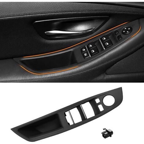BUNTHAUS Compatible avec Poignée de Porte BMW Série 5 F10/F11/F18 ,Garniture Poign e de Porte Interieur,Poignee de Porte Avant,Poignée Intérieure Gauche F10/F11/F18 Noir (1/4)