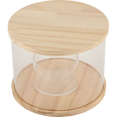 Vitrine pour figurines avec base rotative, résistante à la poussière et à l'eau, en acrylique, idéale pour les chambres et les bureaux. (1/5)
