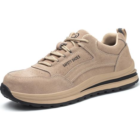 Chaussures de sécurité homme et femme – Baskets légères respirantes – Embout acier – Semelle antidérapante pour chantiers humides (43EU)