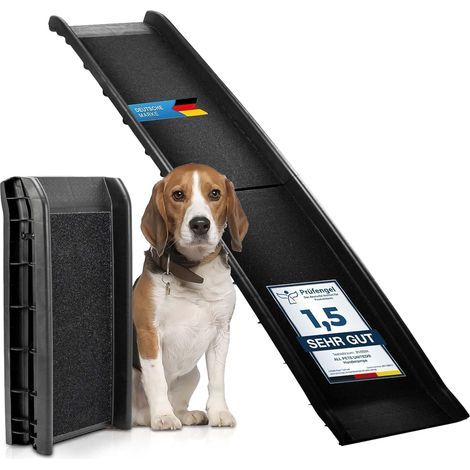 Folding Ramp for Dogs and Cats, Non-Slip, Sturdy Plastic, 5 kg, Car Trunk Access (1/5)