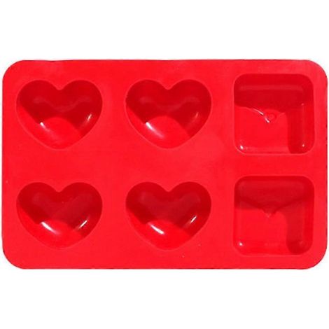 Moule à Chocolat en Forme de Cœur en Silicone pour Pâtisserie DIY (1/4)