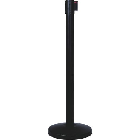 Barrière sécurité RS PRO noir en Acier inoxydable Haut. 950 1 000 mm ( Prix pour 1 paire )