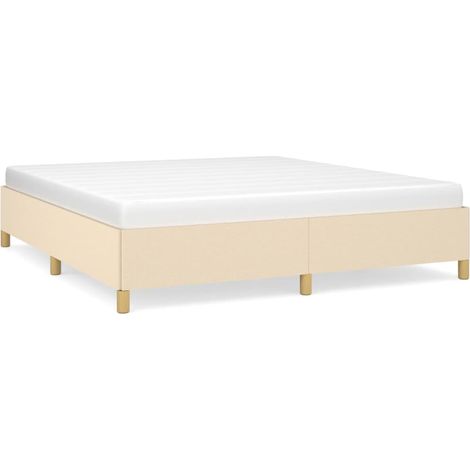 Maison Exclusive - Boxspringbettgestell Creme 180x200 cm Stoff