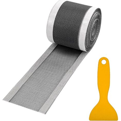 (7cm x 10m) Self-adhesive Shower Filter Hair Catcher Disposable Self-adhesive Filter Suitable for Bathroom Floor Drain with Cleaning Shovel Suitable for Bathroom, Bathtub and Kitchen