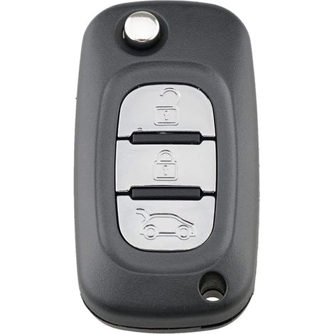 Guscio chiave per Renault, Chiave per Renault Clio Vivaro Master Traffic Kangoo Megane Laguna Modus, Custodia chiave Renault Clio, Chiave Renault Modus - 3 pulsanti
