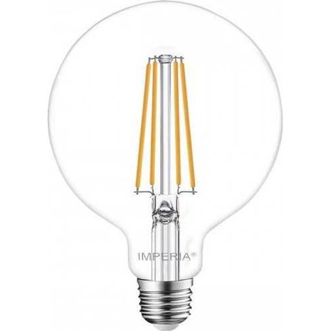 IMPERIA Lampadina Led Maxisfera Filament 15W G125 Luce Fredda