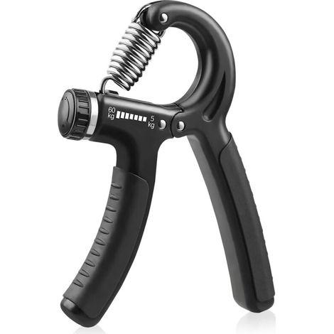 SABIR Hand Grip,Exerciseur de Doigts Résistance Réglable 5-60 kg Poignée de Main Exercice Musculation/Pince de Musculation/Poignée d'entraînement pour Les Doigts et la Force Avant-Bras, (1/5)