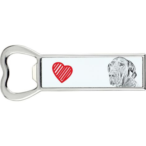 Grande Alano I - apribottiglie con cane, apri frigo personalizzato, regalo unico per uomo di Art-Dog (1/5)