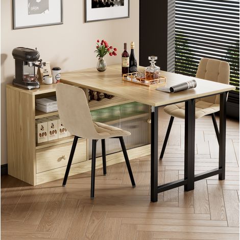 tavolo pranzo allungabile salvaspazio contenitore nero OKMYHOME (1/5)