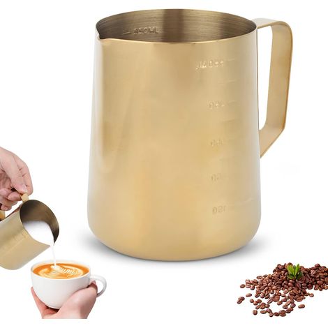 Jarra de leche de acero inoxidable para latte art (600 ml) (1/5)