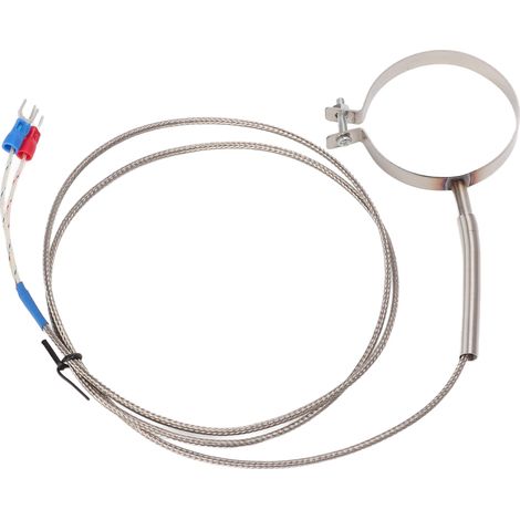 Hochempfindliches Gewindethermoelement, erweiterter Messbereich 0-400°C, Temperaturfühler in verschiedenen Größen für industrielle Steuerungen, Länge 1 Meter. (1/5)