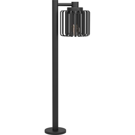 Außenbodenleuchte Stehleuchte Gartenleuchte IP65 Schwarz Stahl Glas H 84,5 cm (1/5)