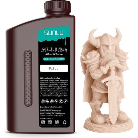 SUNLU ABS-Like 3D Printer Rapid Resin SUNLU ABS-Like 3D Printer Rapid Resin Beige 1000g