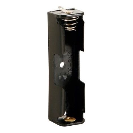 Accoppiatore per 1 batteria AA (LR6), con morsetti di saldatura