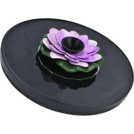 Pompe Solaire Flottante Mini Fontaine à Eau pour Bassin d'Oiseaux, Étang ou Piscine Extérieure (1/5)