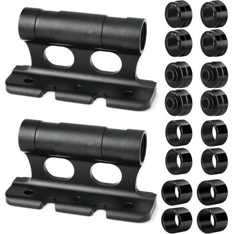Lot de 2 supports de fourche de vlo en alliage d\'aluminium pour voiture, vlo, porte-fourche dgagement rapide