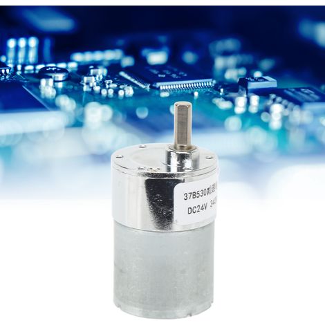Moteur à engrenages CC 37B530 (24 V CC, 340 tr/min) - Micromoteur à couple élevé et vitesse réglable (1/5)