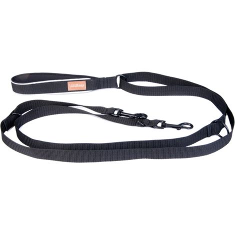 Correa reversible de 2 cm x 240 cm, color negro.