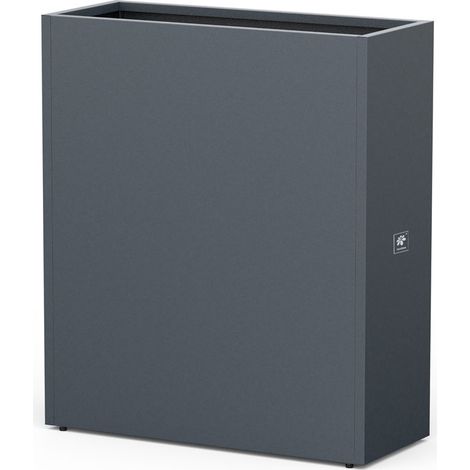 Hohes Herstera PLANTER DIVIDER 40 Metall-Pflanzgefäß Anthrazit 100x40x115 cm (1/5)