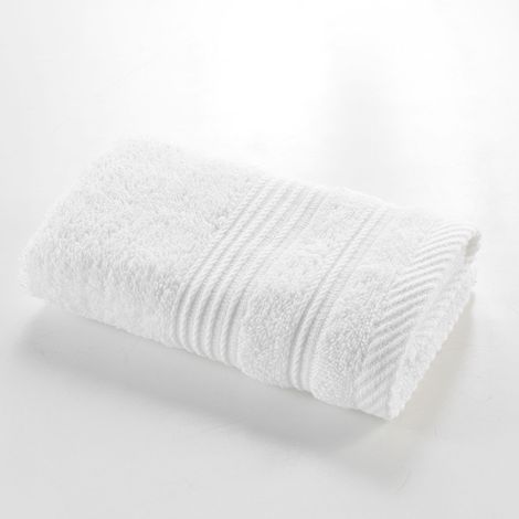 Serviette de toilette invite 30 x 50 cm Tendresse blanc (1/3)