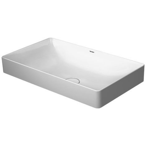 Duravit DuraSquare - Lavabo da appoggio 60x34 cm, DuraCeram, bianco alpino 2355600000 (1/3)