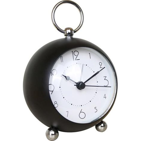 Petite horloge de table, réveil classique sans tic-tac, à piles, avec rétroéclairage, verre HD, pour chambre, salon, cuisine, décora (1/5)