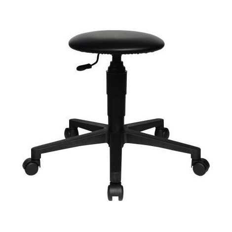 TOPSTAR Sitzhocker TOPSTAR TEC 60 schwarz Farbe der Sitzfläche: schwarz Farbe desFußkreuzes: schwarz