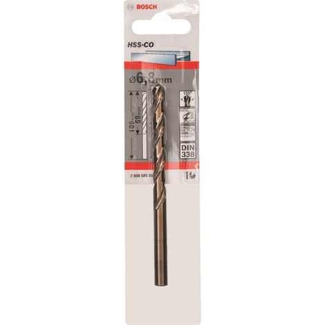 Broca HSS-CO 135 de 6,8/69 mm - B 2608585857