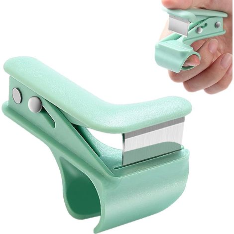 2 PCS Couteau à pouce - Couteau de pouce de jardinage intégré Outil de récolte doigt fruits cueillette couteaux séparateur jardin garniture outil pour jardinage (1/5)
