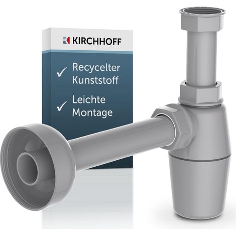ECO-SAVE KS Flaschensiphon, Grau, 1 1/4" x 32 mm