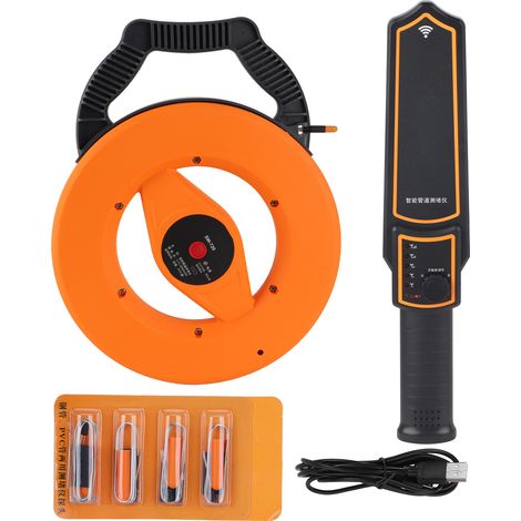 Escáner de diagnóstico para detector de obstrucciones en tuberías de pared – Probador de obstrucciones en tuberías de acero para herramientas/PVC (1/5)