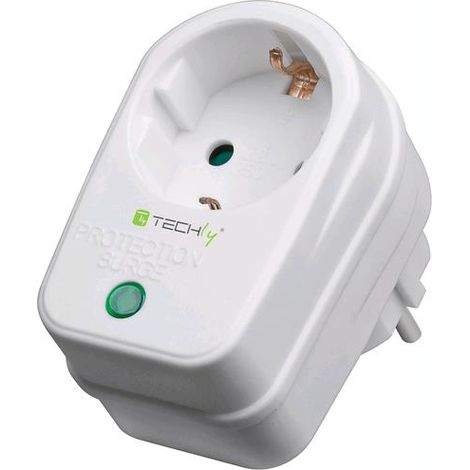 Techly Presa Schuko con Protezione Sovratensione (1/3)