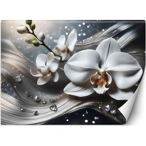 Fototapete Orchidee 3D Abstraktion 400x280 cm (1/5)