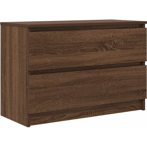 Maison Exclusive - Mobile TV Rovere Marrone 80x35x54 cm in Legno Multistrato