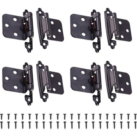 60 cerniere in acciaio inox, cerniere per ante di armadi con viti, cerniere per mobili in acciaio inox, per cerniere di porte, cerniere per armadi, cerniere di collegamento - Crezuo