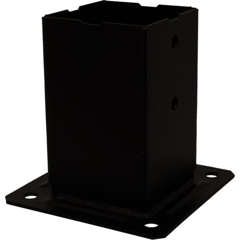 Quadratischer Pfostenfuß für den Garten - 90x90 mm - Schwarzes Finish - SIMPSON - PPJBT90PB (1/5)
