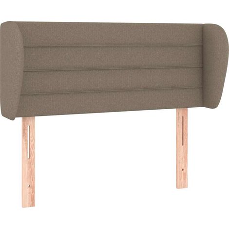 Maison Exclusive - Kopfteil mit Ohren Taupe 83x23x78/88 cm Stoff (1/5)
