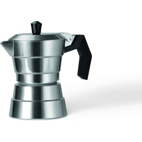 Moneta Buongiorno caffettiera 6 tazze in alluminio (1/4)