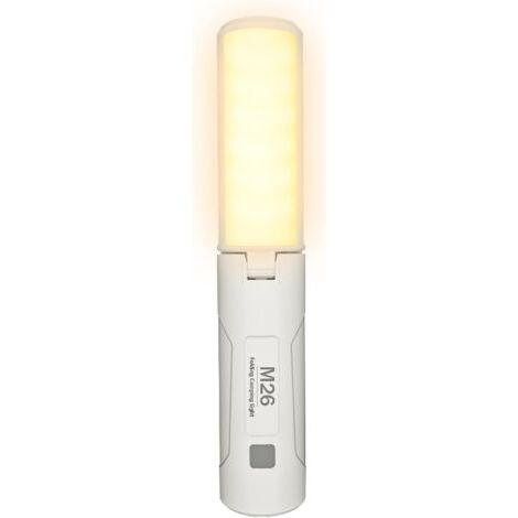 Lampe de camping rechargeable, lampe de camping magnétique portable avec batterie 2000 Ah, lampe de poche étanche IP44, lampe de poche portable pour tente, idéale pour le camping (M26) (1/4)