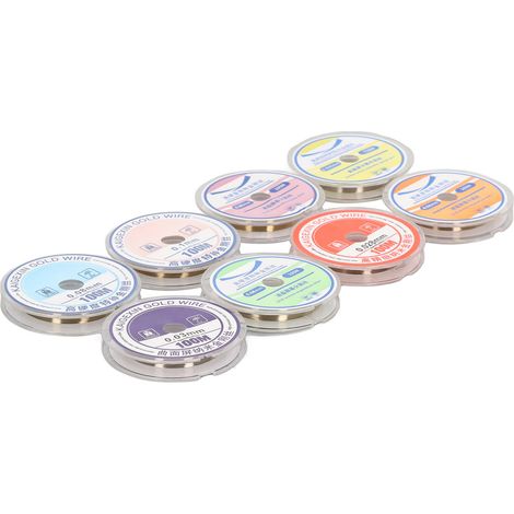 Fil de séparation pour écran LCD (8 pièces) en acier allié au tungstène, diamètres disponibles : 0,028 0,03 0,035 0,04 0,05 0,06 0,08 0,1 mm. (1/5)